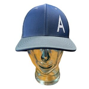 Trucker Hat Mesh Back Baseball Cap Letter A L XL Blue Gray‎ B18G